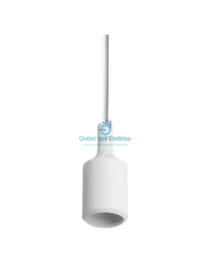 Wiva 90070001 Colgante metal e27 blanco opaco 2
